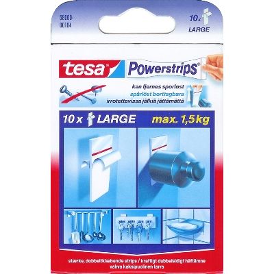 Double-sided tape Tesa POWER-STRIPS LARGE 10 pcs