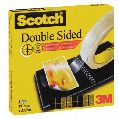 Scotch 665 double sided tape, 12mmx23m (small core)