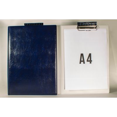 Clipboard with cover A4 blue Prolexplast