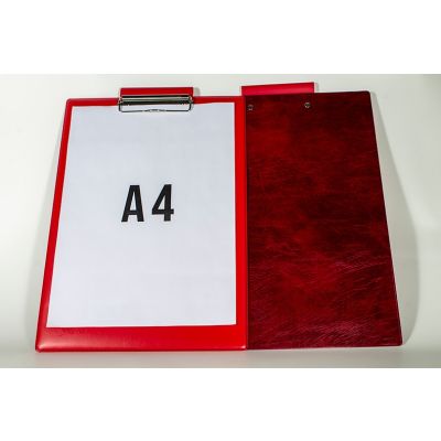 Clipboard A4 burgundy / red Prolexplast PVC
