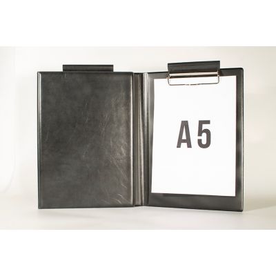 Clipboard with cover A5 black Prolexplast PVC
