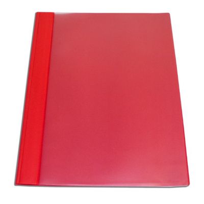Quick binder with strip A4 red, PVC, Prolexplast