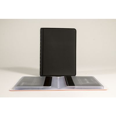 Credit card / Business card folder for 24 soft black