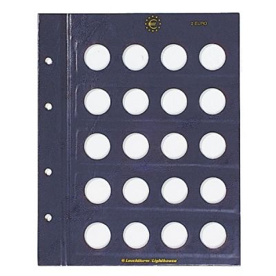 Tab for coin album Vista 2eurot 312494, 2 pages per pack, Leuchtturm