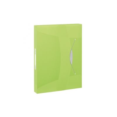 Kummiga karp 4cm Vivida A4 plast, roheline