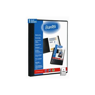 BANTEX INSERT DISPLAY BOOK 40 POCKETS, BLACK