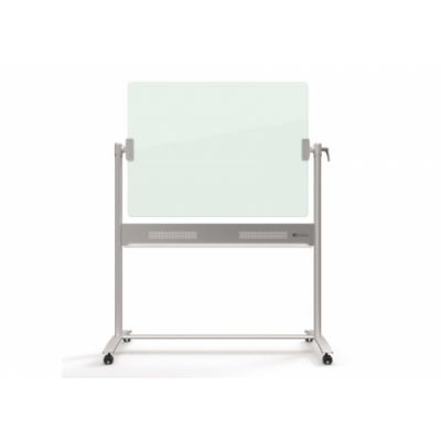 Loengutahvel kahepoolne NOBO  Glass Mobile Whiteboard Brilliant White, 1200x900mm, rattad, karastatud klaas