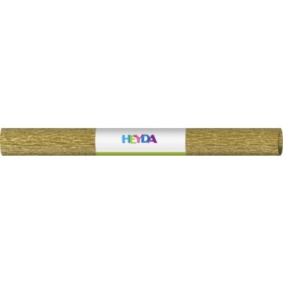 Krepp- paber 50x250cm 60gsm gold, Heyda, Brunnen