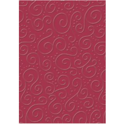 Embossewd Card 50x70cm Milano ruby
