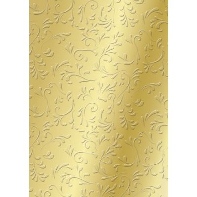 Embossewd Card A4 220g Roma gold-coloured, champagne backside