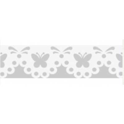 Paper Lace self-adhesive 12mmx200cm Butterflies white