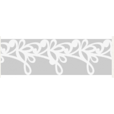 Paper Lace self-adhesive 12mmx200cm Roccoco ornament white