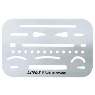 Shabloon kustutusplaat Linex ES30