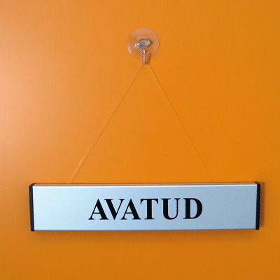 Riputatav silt SULETUD/AVATUD 10.1- 62x300mm/ anod.alum.