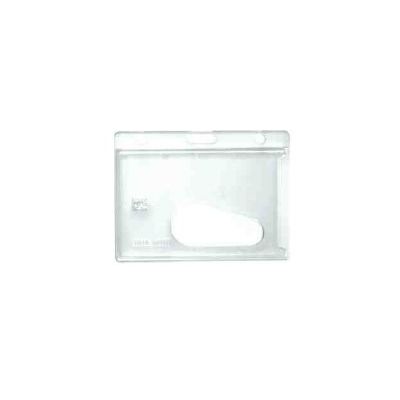 Card holder IDS68 closed, horizontal, transparent