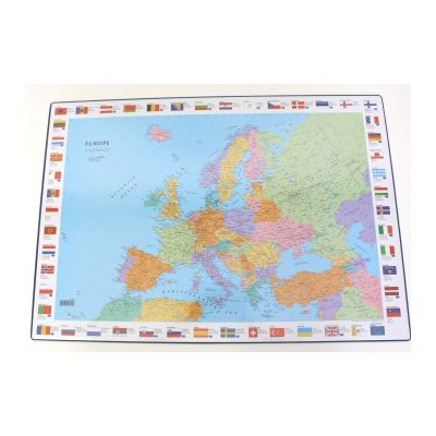 4153-01  DESK MAT, EUROPE, BLU