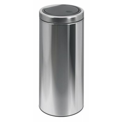 Trash can Flattop 30l Touch, D-29.5cm / stainless, K-65cm