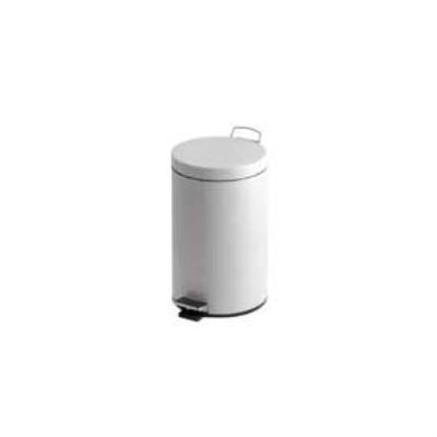 Trash can with pedal 5L / plastic content / WITwhite color, K-28.3cm, D-20.3cm