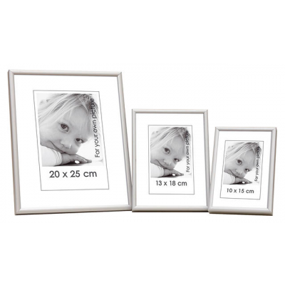 Photo frame Alu Matt Silver 15x20