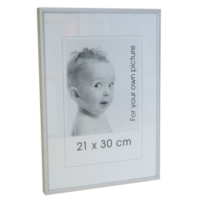 Photo frame Alu Matt Silver 21x30