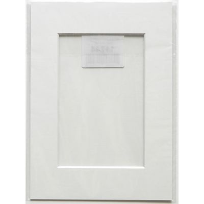Mat 10x15 (inner size 6x8)  white, white inner edge