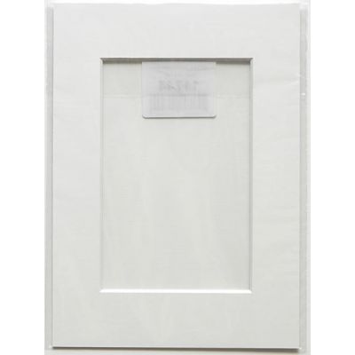 Mat 10x15 (inner size 6x8) extra white, white inner edge