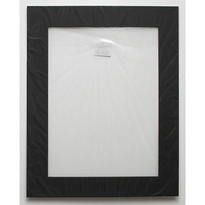 Mat 40x50 (inner size 29x39) black, black inner edge