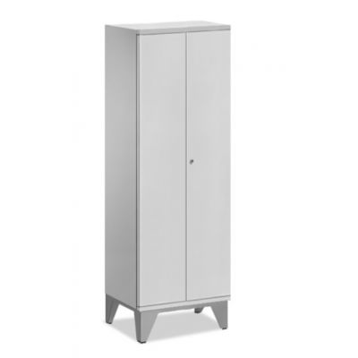 Cleaning cabinet UK600/515, 2x300mm door, K-1900x600x515mm, cylinder lock / RAL7035 gray