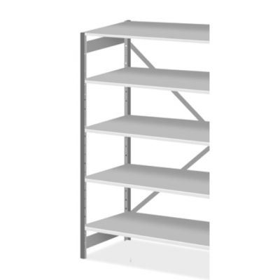 Metal storage shelf JO extension 2000x1000x600mm, 5 shelf plates / RAL7035 gray