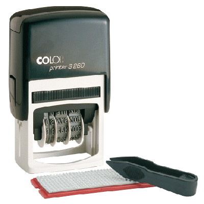 Stamp Colop S260-Set 2rows, date