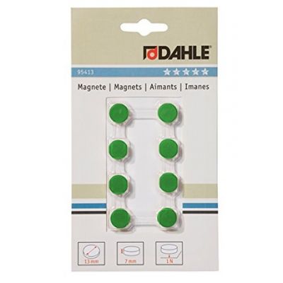 Whiteboard magnet 13mm green 8pcs ferry, Dahle