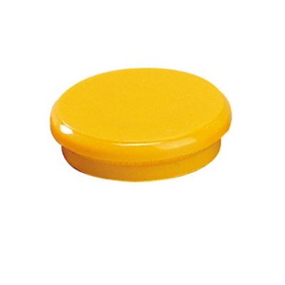 Magnet yellow - 24 mm, 6 magnets per blister card