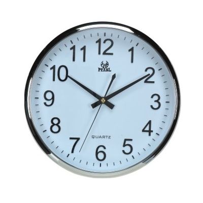 Wall clock Pearl PW110, silver