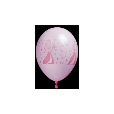 Balloons Princess 8pcs. in a pack, 2 different colors, with a picture of a princess, Viborg