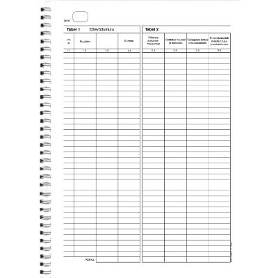 Form "FIE tulide ja kulude arvestusraamat A4" wire-bound