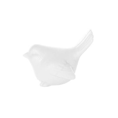 Christmas decoration, 7cm, bird from porcelain, white