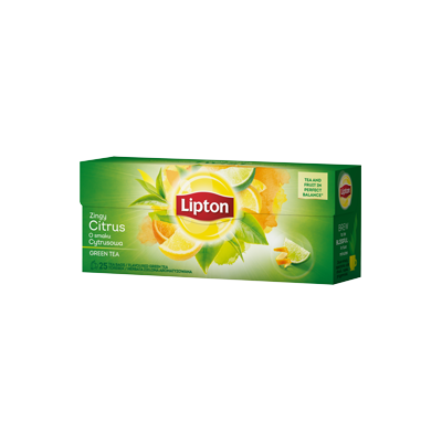Green tea Lipton Citrus 1.3g * 25 pcs / pack (without envelope)