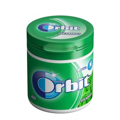 Närimiskumm Orbit Spearmint 84g (suhkruvabad padjakesed topsis)