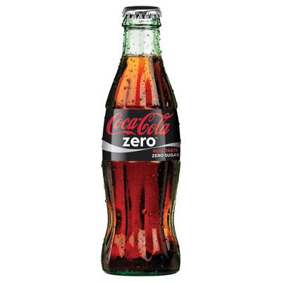 Coca-cola Zero 0,25l ( klaas) pudeli hinnale lisandub  pandipudeli summa 0,10 EUR