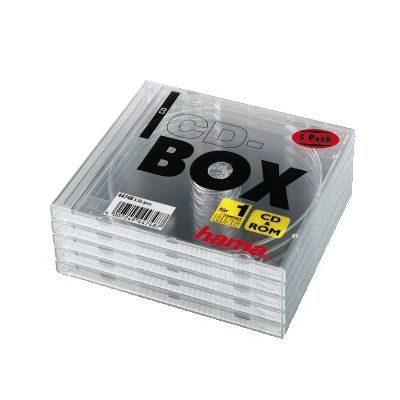 CD-karp ühele läbipaistev, pakk (5 CD-karpi pakis)