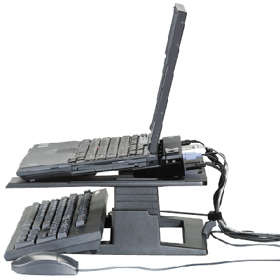 Laptop stand 3M LX500, black W 33 x W 33 x H 10.2-15.2cm