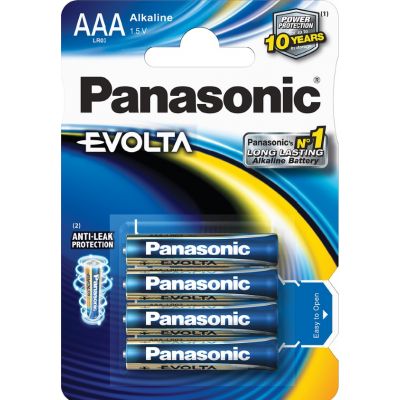 Patareid Panasonic EVOLTA AAA LR03, 4 patareid