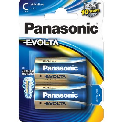 Batteries Panasonic EVOLTA C LR14EGE, 2 batteries