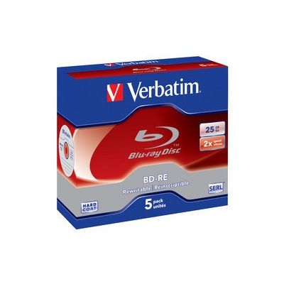 BD-RE Verbatim 25GB 13h 2x, Jewel, Blu-ray, korduvkirjutamiseks, 1 toorik tavapakendis