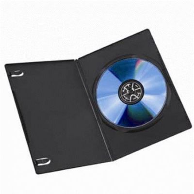 DVD-karp õhuke ühele, must, pakk (10 DVD-karpi pakis) 7mm