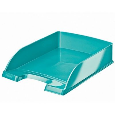 Letter tray 255x70x357mm Leitz Plus WOW, glossy ice blue