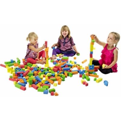 Set of toy blocks, EVA foam, 158 blocks (2 packs), 3+