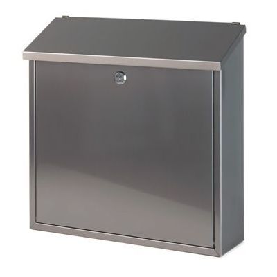 Postkast TOLEDON silinderlukuga K40xL27x12cm/ värvitud metall/ antratsiit