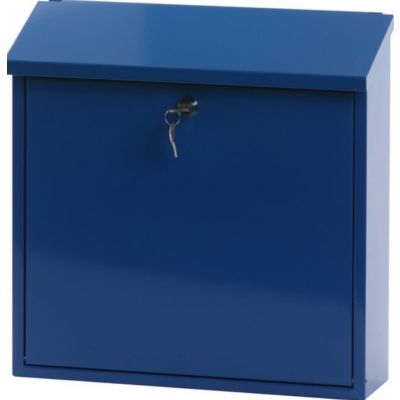 Mailbox MALAGAN K36xL36x10cm / painted metal / blue