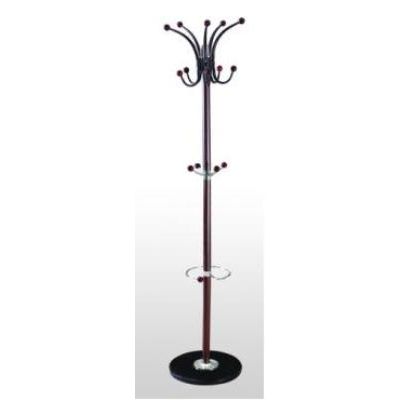 Clothes hanger HANOI 6101 with umbrella holder, base black stone / metal dark brown